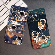 HP CASE FOR OPPO A3X A33 A3S A39 A31 A38 A3 PRO COOL AND CUTE ASTRONAUT MOTIF SILICONE SOFTCASE AST0