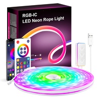 Lampu Led Strip Neon Flex RGB Remote 3/5 Meter Music App DIY Lampu Kamar Tidur Hias Waterproof