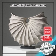 White Shell Resin Creative Table Decoration Kreatif Crafts Modern Sculpture Table Ornaments