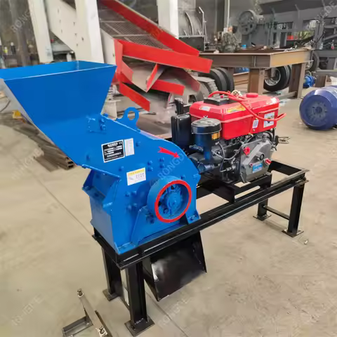 Hot Sale PC200*300 diesel Engine Gold Ore Small Mini Stone Rock Portable Mobile Hammer Mill Crusher
