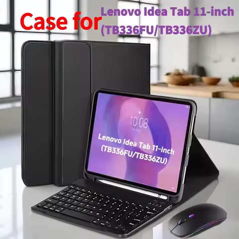 Case for Lenovo Idea Tab 11-inch TB336FU/ZU, Wireless Bluetooth Keyboard cover for Lenovo Idea Tab 1