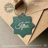 20pcs Mini Hangtags Happy Iftar Tags Break Up Fast Hang tags Iftar 20pcs