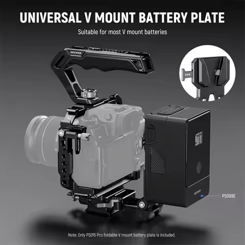 NEEWER Foldable V Mount Battery Plate Lightweight DSLR Camera Video Rig for SmallRig V Mount Battery