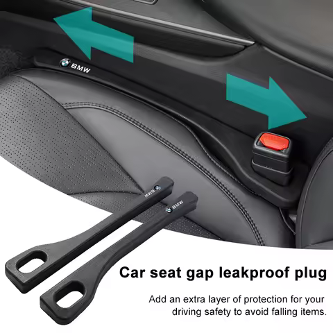 2Pcs Car Seat Gap Filler Side Seam Plug Strip For BMW E46 E39 E53 E36 F22 E87 E90 E91 E92 E65 X5 X3 
