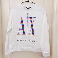 AX Armani Exchange 白色大學T/長袖T恤上衣/全新正品