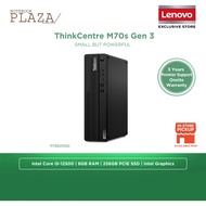 Lenovo ThinkCentre M70s Gen 3 11T8S01100 SFF Desktop PC Black ( I5-12500, 8GB, 256GB SSD, Intel, W11
