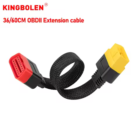 OBD2 Extension Cable OBD Male to Female Connector With16Pins Adapter For 12V Vehicle Thinkdiag Easyd