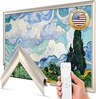 German Silver Prismatic 55" Alloy Deco TV Frame - Compatible ONLY with Samsung The Frame TVs (Fits 2