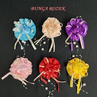 1 PCS | BUNGA ROZEK/ BUNGA KENDARAT/ BUNGA PENANGGAH/ BUNGA DADA/ FLOWER CORSAGE WITH SAFETY PIN/ 胸花