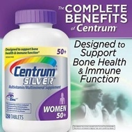 [USA]_Centrum Silver Complete Benefits for Women Multivitamin - 250 Tablets by Pfeizer