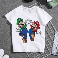 2026TT681 Summer Trendy Yoshi Mario Children's Clothing Cartoon Unique Boys Girls Children Student t