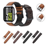 Genuine Leather Silicone Watch Band Strap for Redmi Watch 4 5 6 Xiaomi 8 9 10 Pro MiBand 9 Pro Xiaom