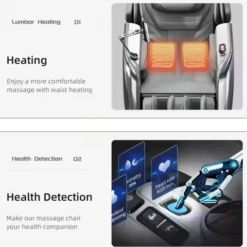 Full body massage chair, factory price, heating, voice control, zero lounge chair massage chair