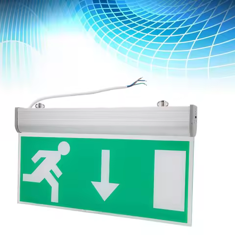 Acrylic LED Emergency Exit Lighting Sign Safety Evacuation Indicator Light 110‑220V Exit Lighting Si
