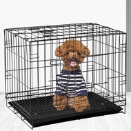 [Buy 1 Save RM2, Buy 2 Save RM5]~ Hajetso Dog Cage Simple Pet Cage With Tray Cage For Cat Safety Cage Pet Cage Foldable Cage Cat Cage Large Size