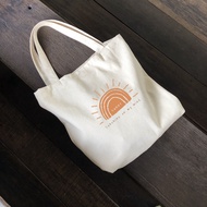 Sunny canvas tote bag / aesthetic tote bag / canvas tote bag
