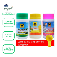 Bộ 3 lọ phân bón lá NPK Đầu Trâu 501 701 901 chuyên dùng cho lan và cây kiểng - phan bon la dau trau