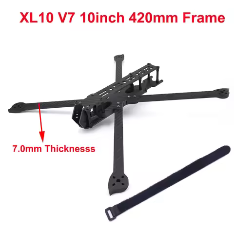 XL10 V7 10inch 420 420mm Wheelbase 7.0mm Thickness Arm TrueX Carbon Fiber Frame 10'' for Super Long 