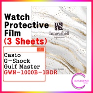 Screen Protector for Casio G-Shock Gulf Master (3 sheets) / GWN-1000B-1BDR / Scratch & Contamination