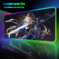 【flowerlove shop】 RGB Cartethyia Wuthering Waves Rubber Mouse Pad Kawaii Non-slip MousePad Gaming A