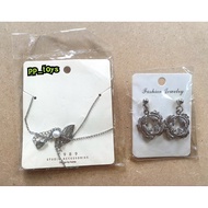 Necklace + Earrings Summer Fashion Design 1989 by korea