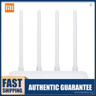【In stock】toolwe Xiaomi Mi WIFI Router 4C 64 RAM 802.11 b/g/n 2.4GHz 300Mbps 4 Antennas Smart APP Control Wireless Routers Repeater Network Extender for Home Office 8O5W