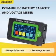 Digital Battery Voltage Meter 8-100V DC Battery Capacity Indicator Gauge for Lithium LiFePO4 12V48V 