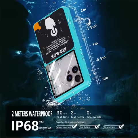 Luxury IP68 Waterproof Phone Case for Xiaomi Poco C65 C75 F4 F3 F6 F5 Pro GT Redmi A1 A2 Plus A3x A4