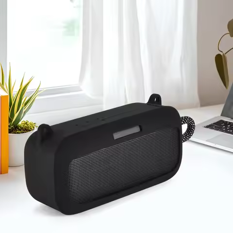 Silicone Cover with Shoulder Strap Silicone Speaker Case for Bose SoundLink Plus Speaker Accessories