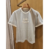 New Ami paris knitted patch tee Gray XS 38