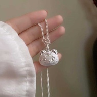 999 Pure Silver Tiger Sterling Silver Necklace Male Female Baby Silver Necklace Zodiac Tiger Benming