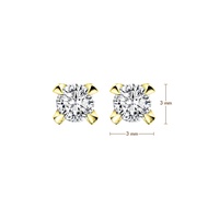 Prima Diamond ต่างหูเพชรน้ำ 99 แบบ SOLITE 105E0277-03