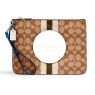 COACH 2633 DEMPSEY GALLERY POUCH IN SIGNATURE JACQUARD WITH STRIPE AND COACH PATCH (SVR1V) [2633SVR1V-RA]