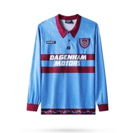 [Long Sleeve T-Shirt SSS+]1995-97 West Ham away Vintage Long Sleeve T-Shirt, High Quality Football T