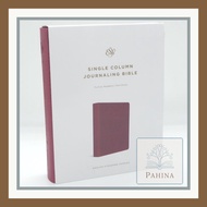 ESV Single Column Journaling Bible TruTone, Raspberry, Floral Design