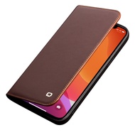 QIALINO เคสโทรศัพท์หนังแท้สำหรับ iPhone 12/12 Mini ทำมือพร้อมช่องเสียบการ์ดสำหรับ iPhone 12 Pro/ 12 Pro Max