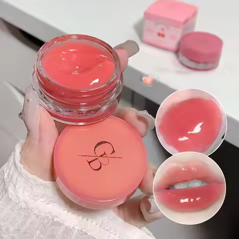 Canned Jam Lip Gloss Gege Bear Jam Lip Honey Moisturizing and Shiny Mirror Non Sticky Makeup Lip Gla