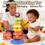 Bell Toy Stacking 1-2-year-old Educational Fun Rotating Tower 6-month-old Baby