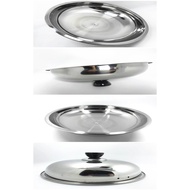 Thick stainless steel pot lid, frying pan lid, flat pan lid, soup pot lid 20cm 22cm 24cm 26cm 28cm