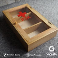 Wooden First Aid Box / First Aid Kit Box / Medicine Box / First Aid Medicine Box / First Aid Box