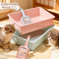 Cathouse 38cm Litter Box Simple Square Cat With Scoop In The Set Easy To Clean