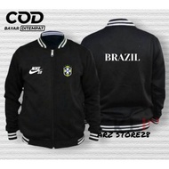 Terlaris !!!! Free Jaket Varsity Text Print Brazil 99Sweater Terbaru