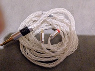 單晶銅鍍銀16絞耳機升級線4.4/ 3.5 mmcx for shure wetonre bgvp