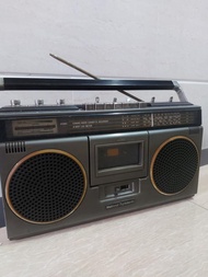 national Panasonic 早期 全合金制 卡式錄音收音機 卡帶皮帶老化 收音機正常