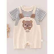 Boy Baby Short-Sleeved Children's Clothing Summer 1st Year Old Baby Clothes Female 3 Months 5 to 6 Y