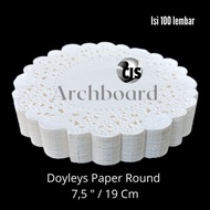 Doyleys Paper Round 7,5" / Paper Doyleys Round 19 Cm - contents of 100