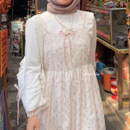 Himeka Vintage - Estella Overall (Special Pattern) - Coquette Cottagecore Overall - Floral Overall D