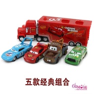 Lightning McQueen K95 เรือบรรทุกสินค้าของเล่นโมเดลรถ โมเดลโลหะผสมสำหรับผู้ชายและผู้หญิงอายุ 2 ปีขึ้น