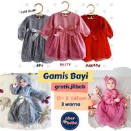 BAJU GAMIS BABY PEREMPUAN 0 12 BULAN - BAJU GAMIS BAYI UMUR 0 6 BULAN CEWEK - GAMIS BAYI LUCU - JILBAB BAYI PEREMPUAN 6 12 BULAN - BAJU MUSLIM BAYI 3 BULAN - HIJAB ANAK 1 2 3 - BAJU LEBARAN HAJI BAYI CEWE MURAH  GAMIS BAYI 6 SAMPAI 12 BULAN - PAKAIAN BAYI