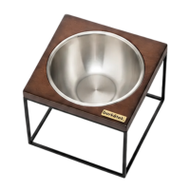 Barketek - S/m/l Mod ชามอาหารสุนัข ชามอาหารแมว ยกสูง - Series Tan,l